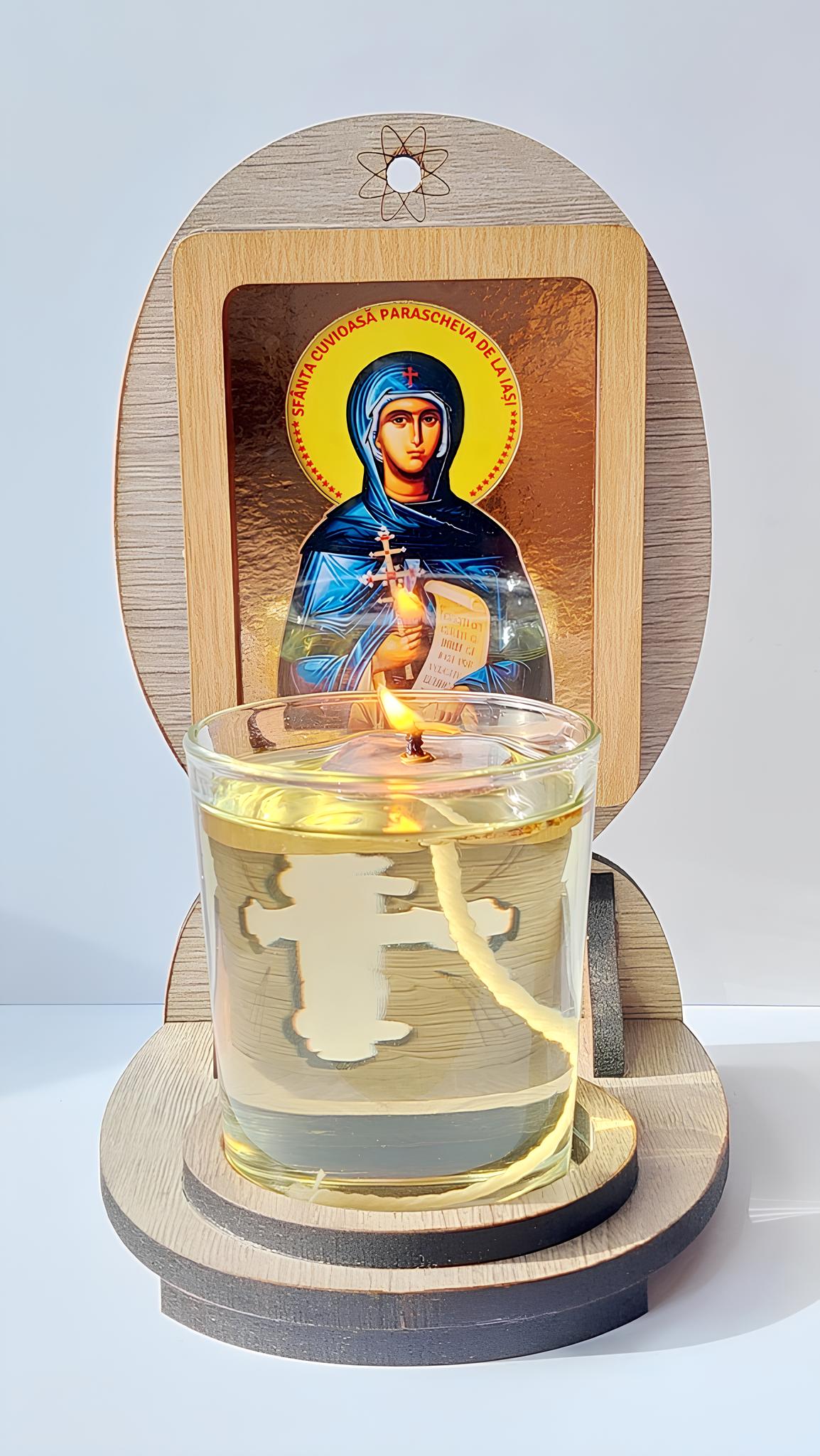 Candela cu Sfânta Parascheva