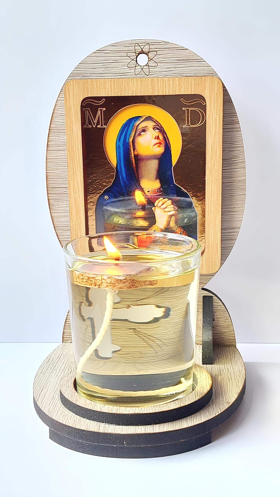 Candela cu Maica Domnului de la Sihăstria