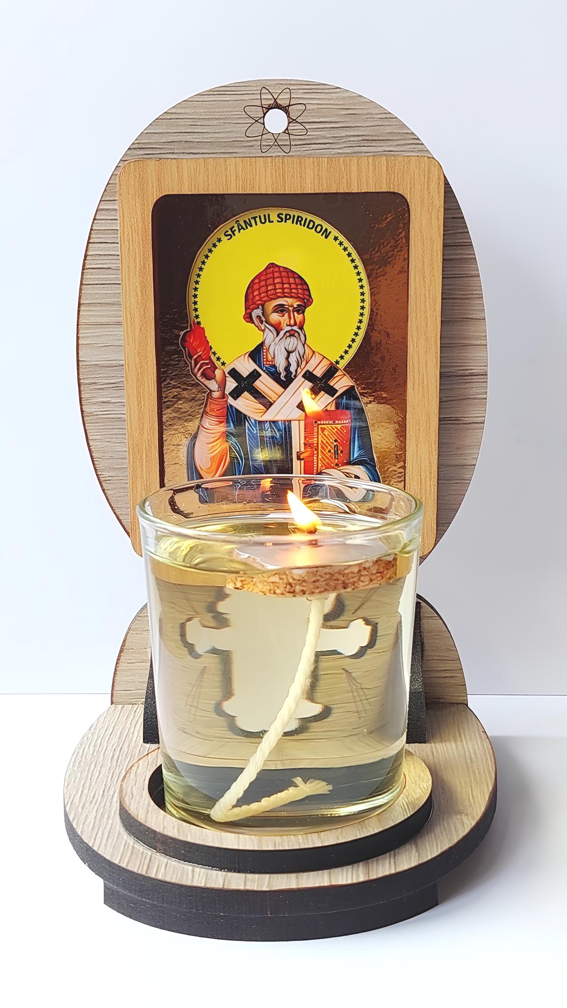 Candela cu Sfântul Spiridon