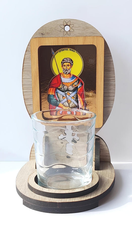 Candela cu Sfântul Mina