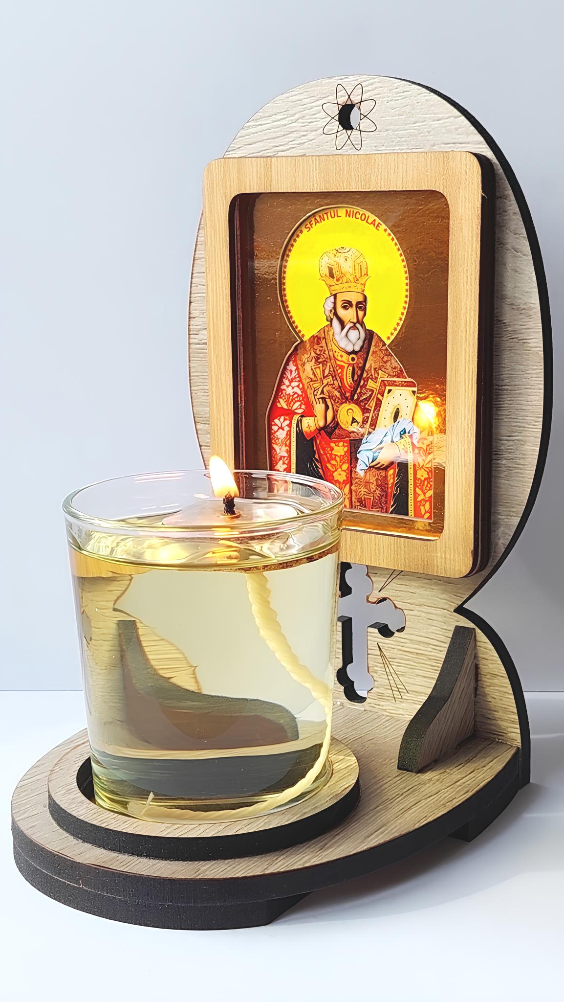Candela cu Sfântul Nicolae