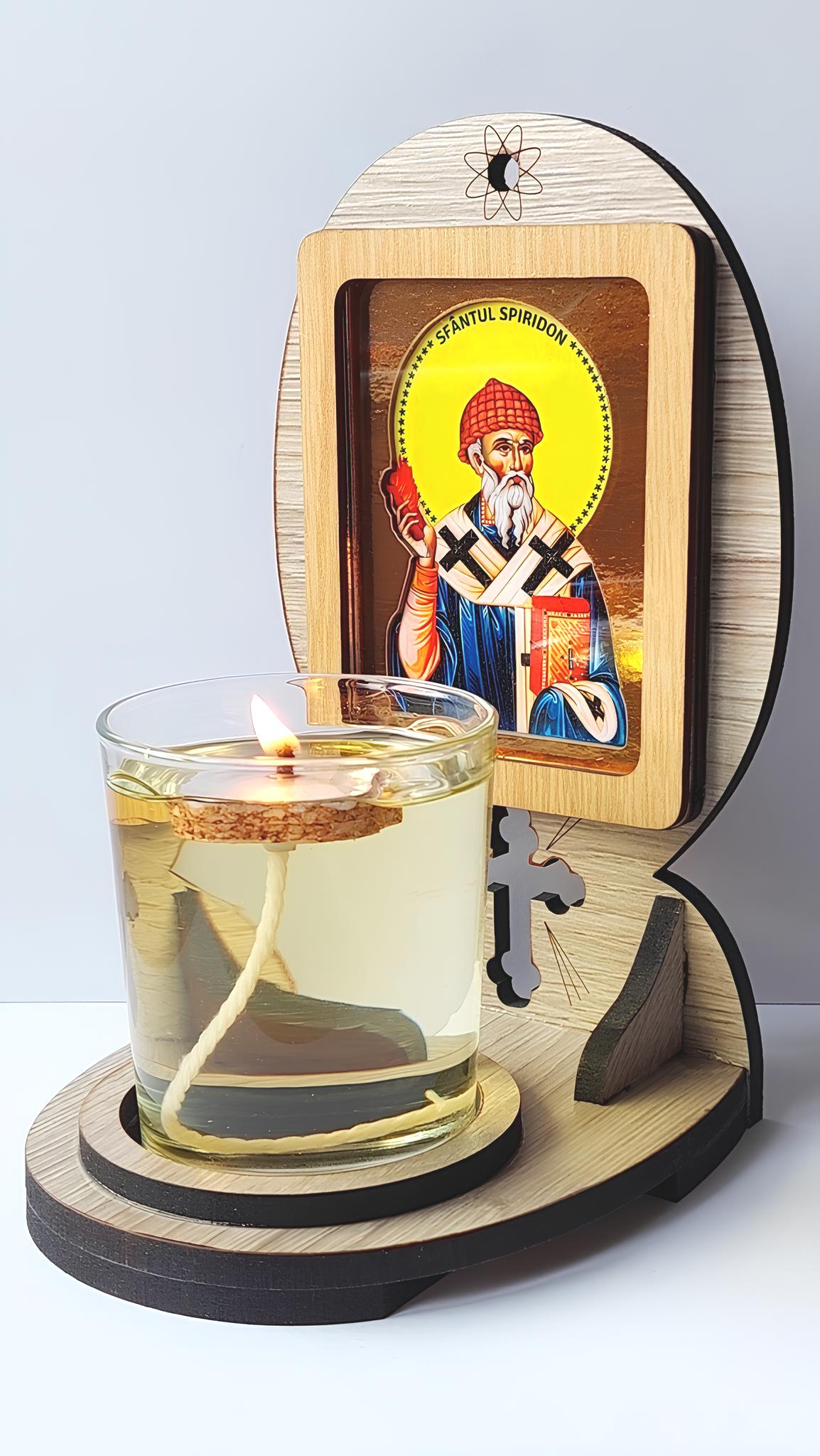 Candela cu Sfântul Spiridon