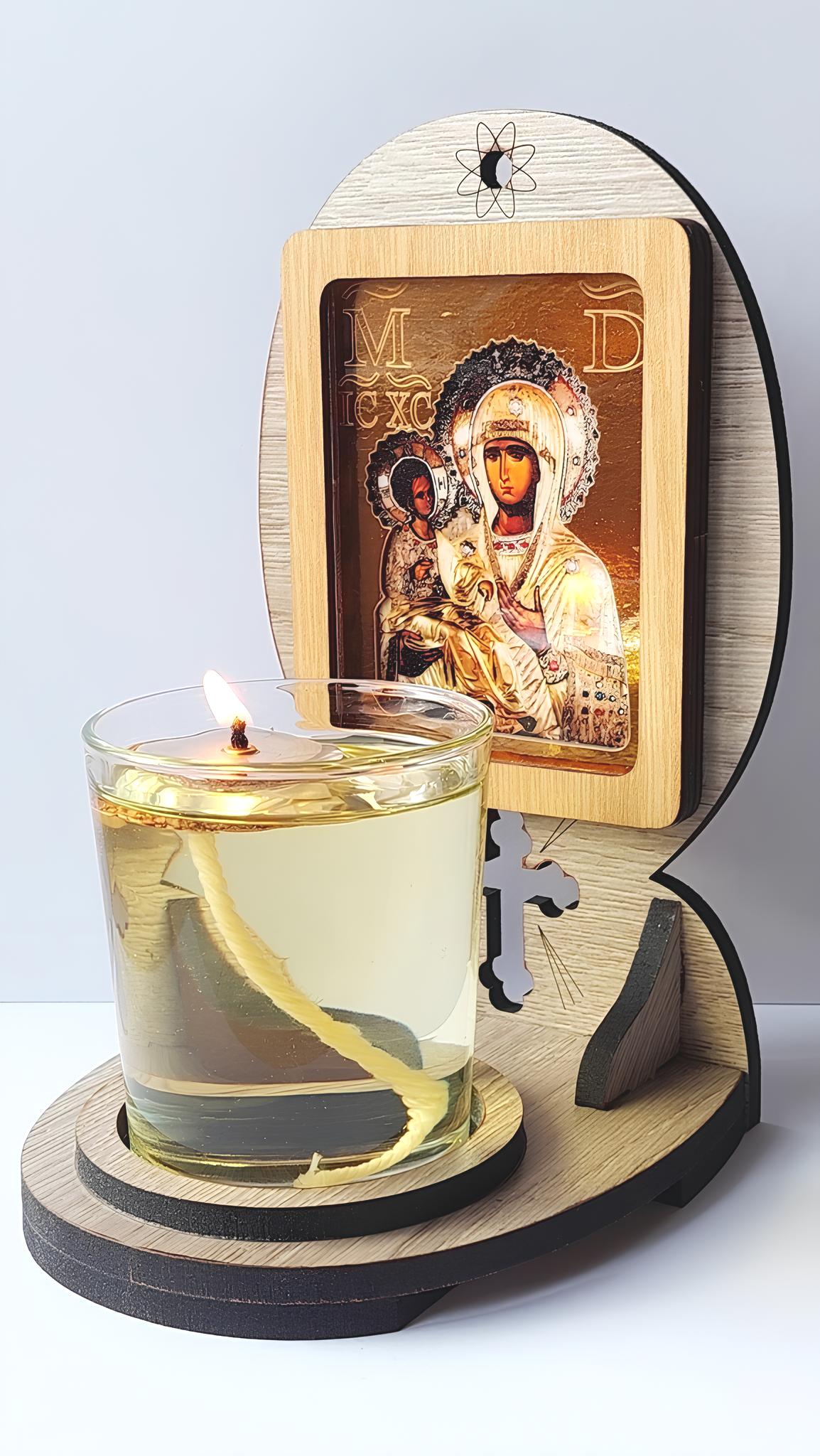 Candela cu Maica Domnului cu 3 Mâini