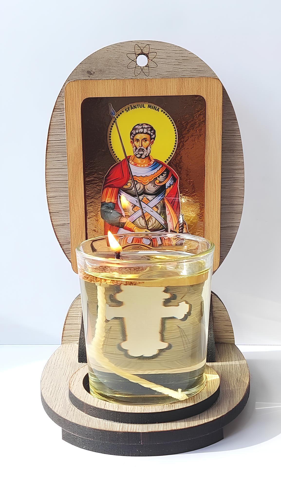 Candela cu Sfântul Mina