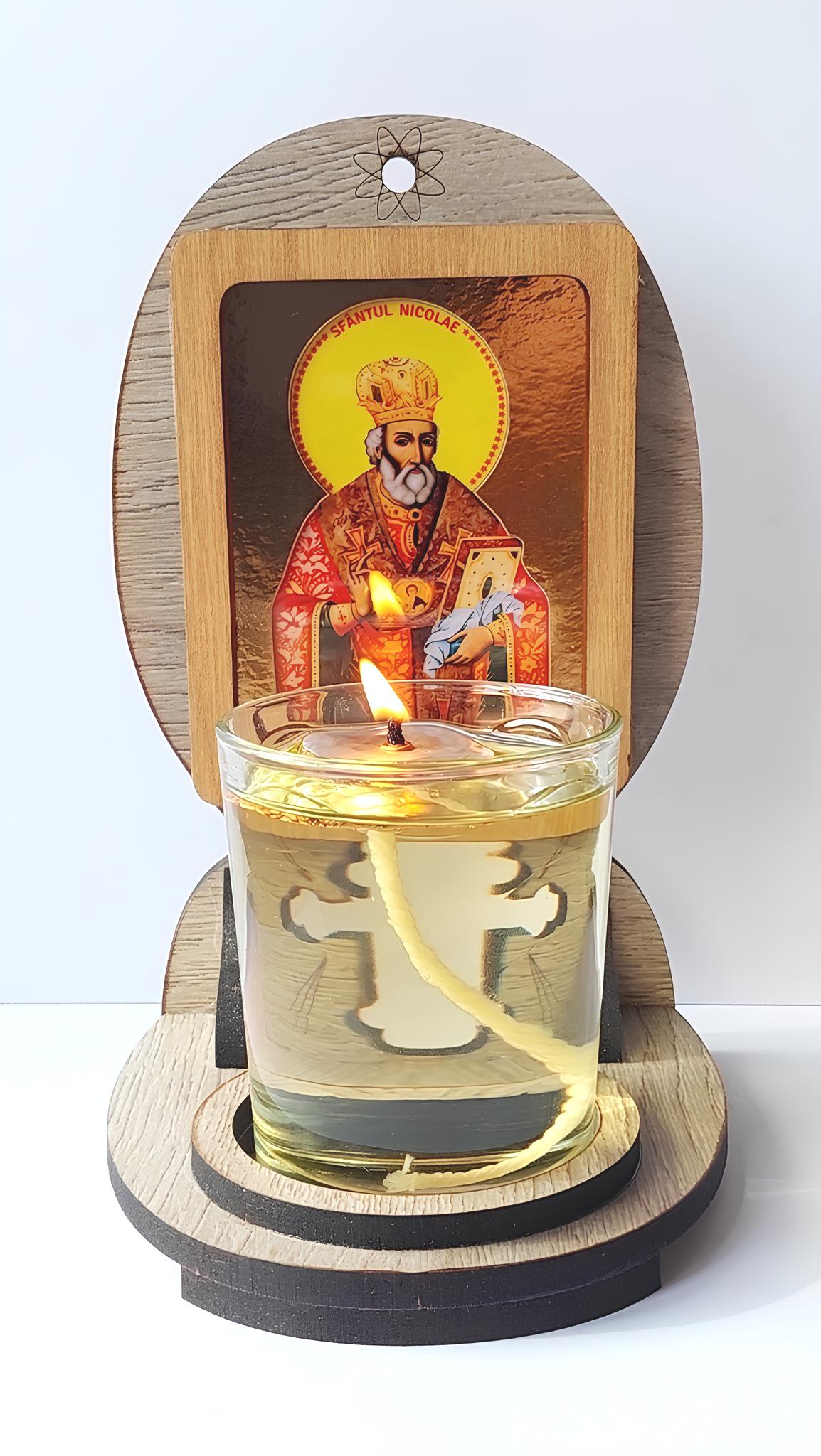 Candela cu Sfântul Nicolae