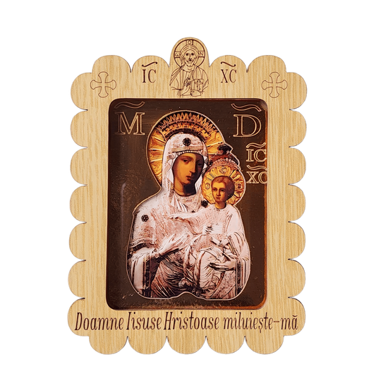 Icoana cu Maica Domnului Prodromița - argintată