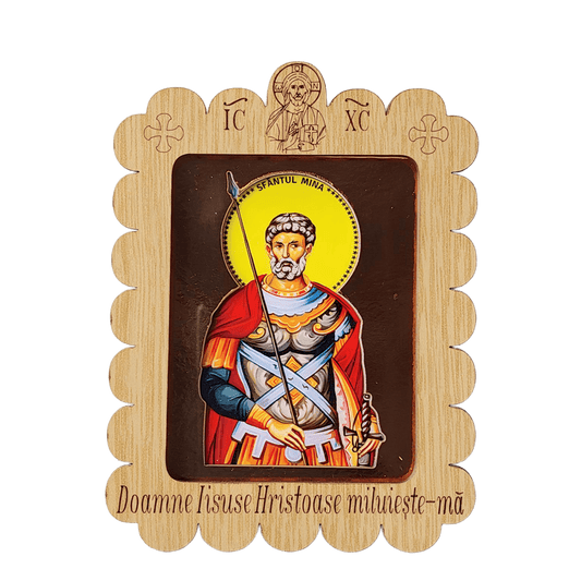 Icoana cu Sfântul Mina